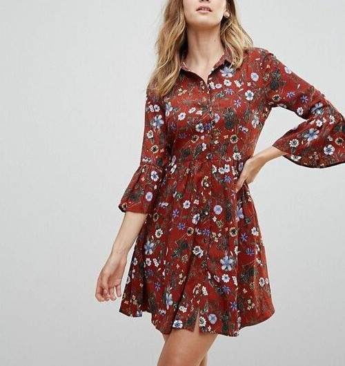 NWT Uttam Boutique CURVES Womens Button Front Floral Dress Sz 14 100% Polyester