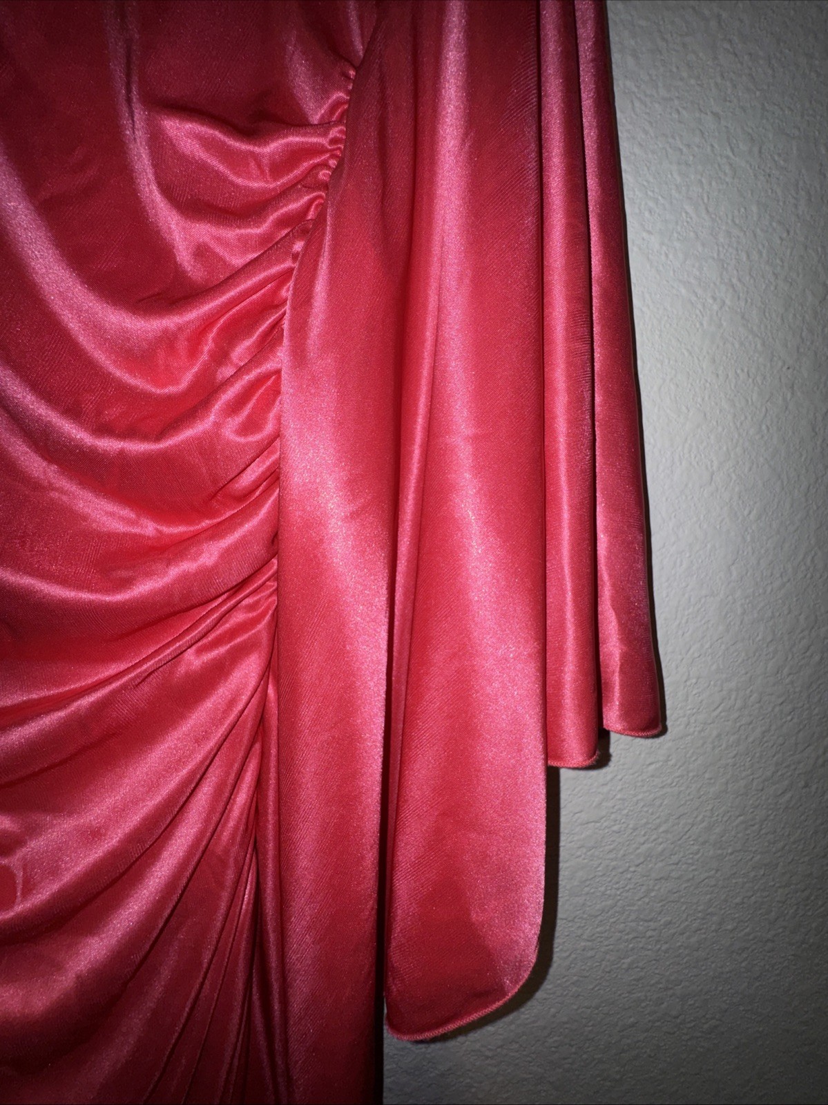 Ruby Roxs One Shoulder Pink Cocktail Dress Size Large Party Rhinestones Sexy