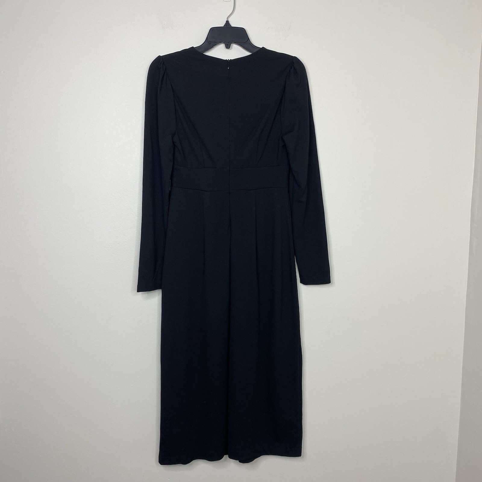Boden V-neck Long Sleeve Classic Column Jersey Knit Midi Dress Size 4