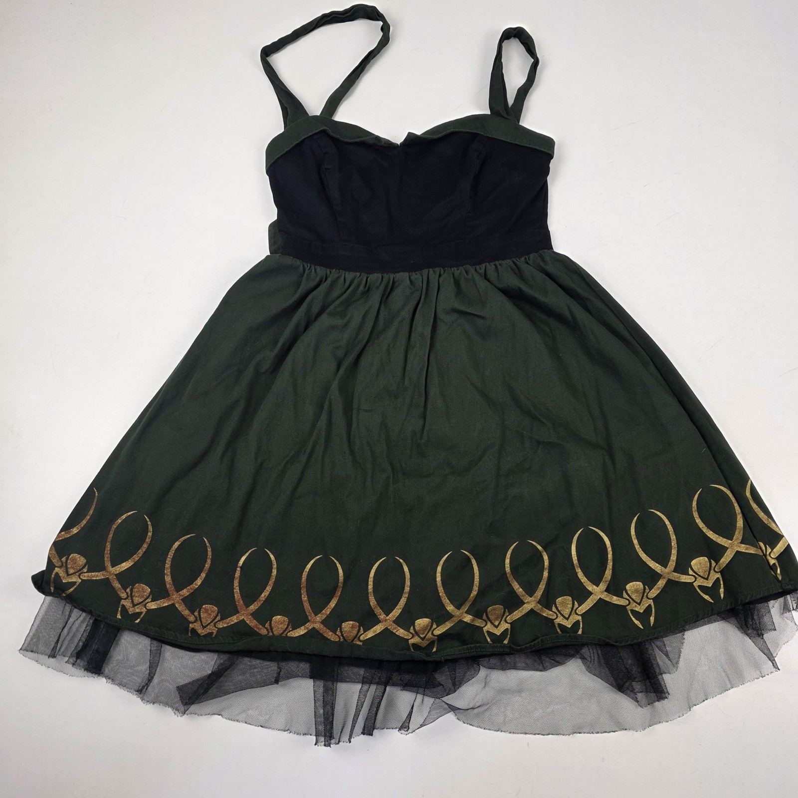Marvel Her Universe Dress Womens Medium Green Loki Limited Edition Fit & Flare
