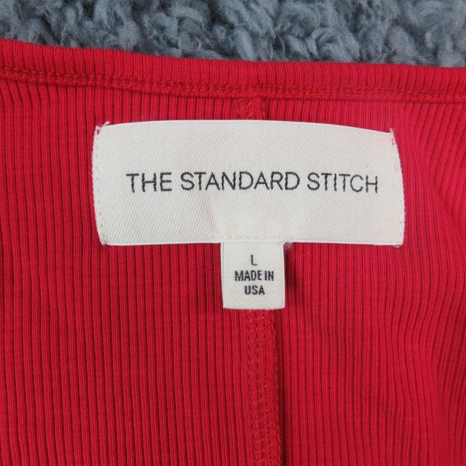 The Standard Stitch Dress Womens Large Ribbed Tank Midi Made in USA Tencel NWT