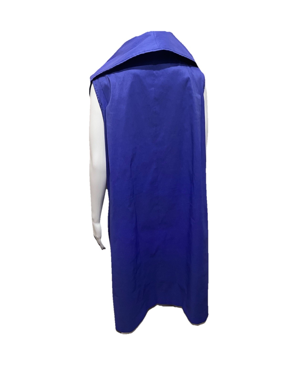 SAMUEL DONG TRENCH COAT DRESS (Periwinkle) Plus Size XL / 16 High Collar Bust 46