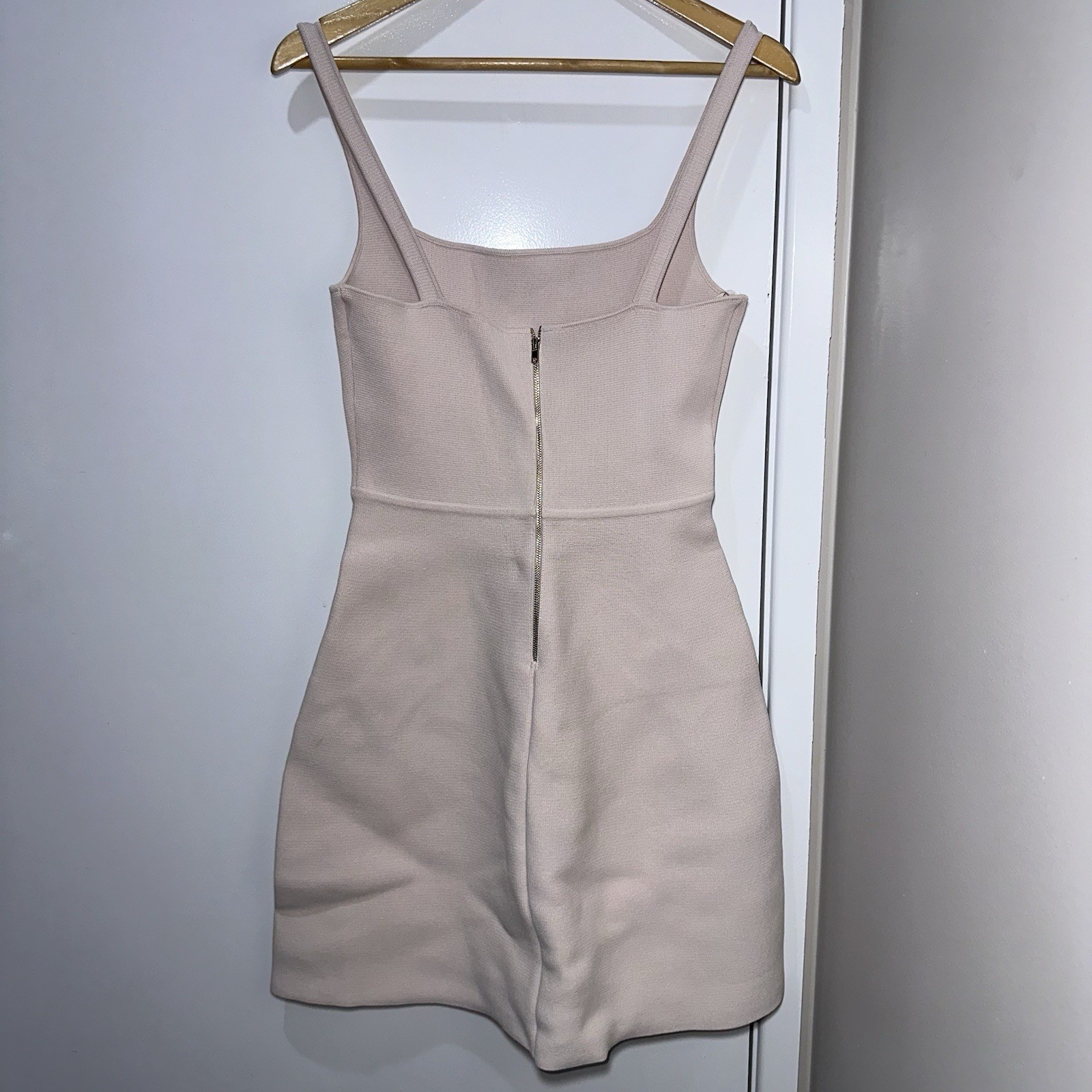 Scanlan Theodore Crepe Knit Square Pocket Dress Size Small – No belt