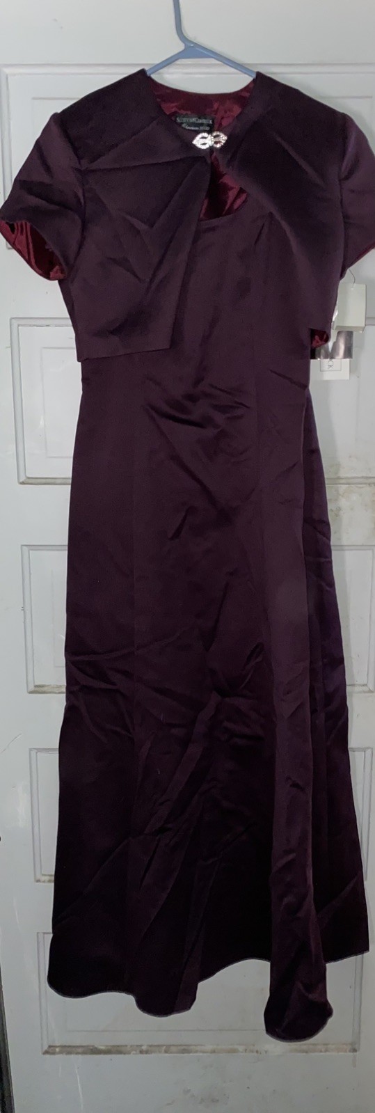 VTG Scott McClintock Dress Women Size 10 Millennium 2000 Purple Plum Prom