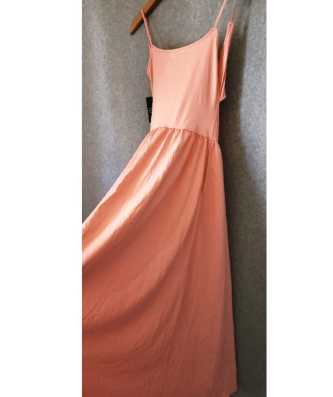 NWT Halara Breezeful Backless Side Pocket Flowy Flare Maxi Quick Dry Slip Dress