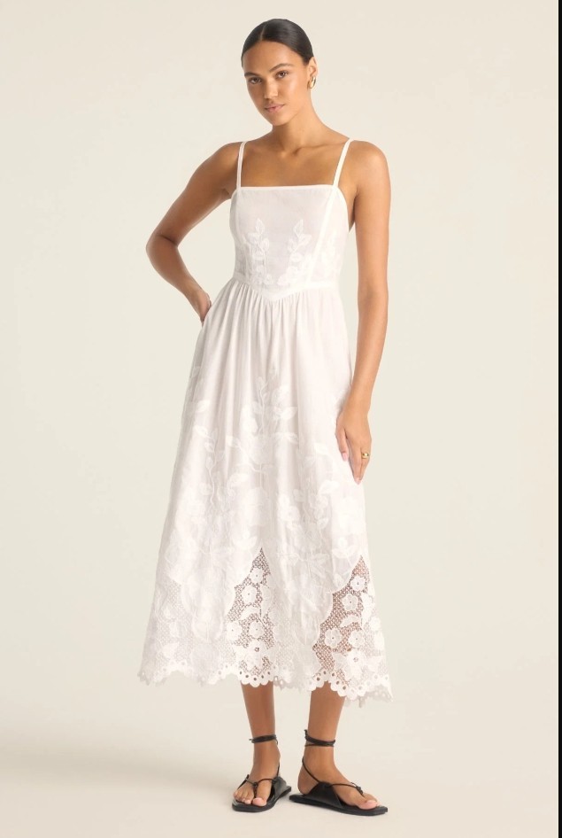Flora Dress -Sea Green Beachside Broderie-just became your favorite sundress.