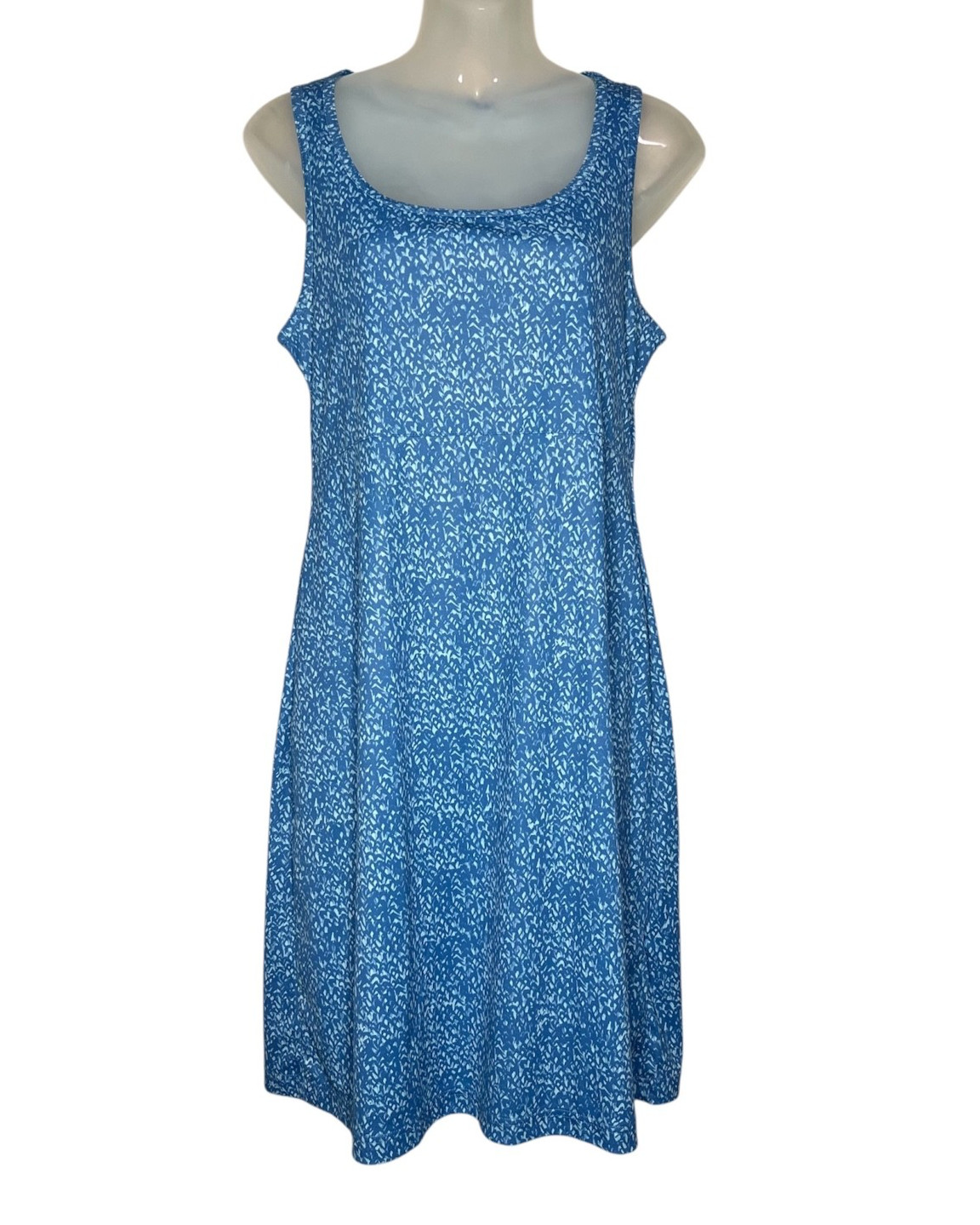 Columbia Omni-Freeze Zero Dress Womens M Blue Pockets UPF 50 Cooling Athleisure