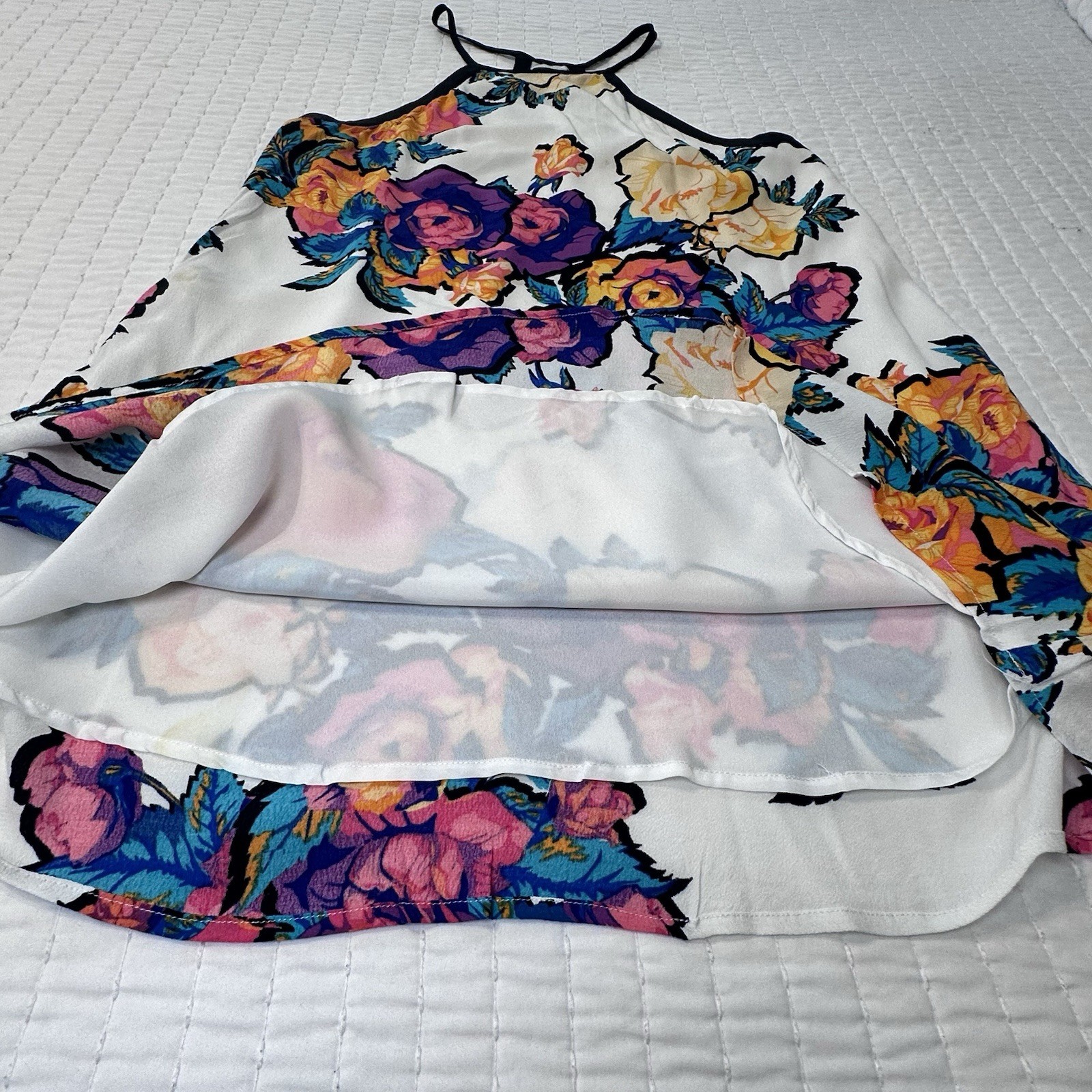 NBD By Revolve Ivory Floral Sheath Keep Up Dress with Side Pockets In Size M
