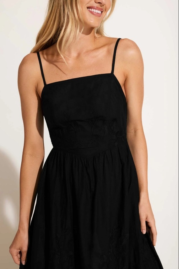 Flora Dress -Sea Green Beachside Broderie-just became your favorite sundress.