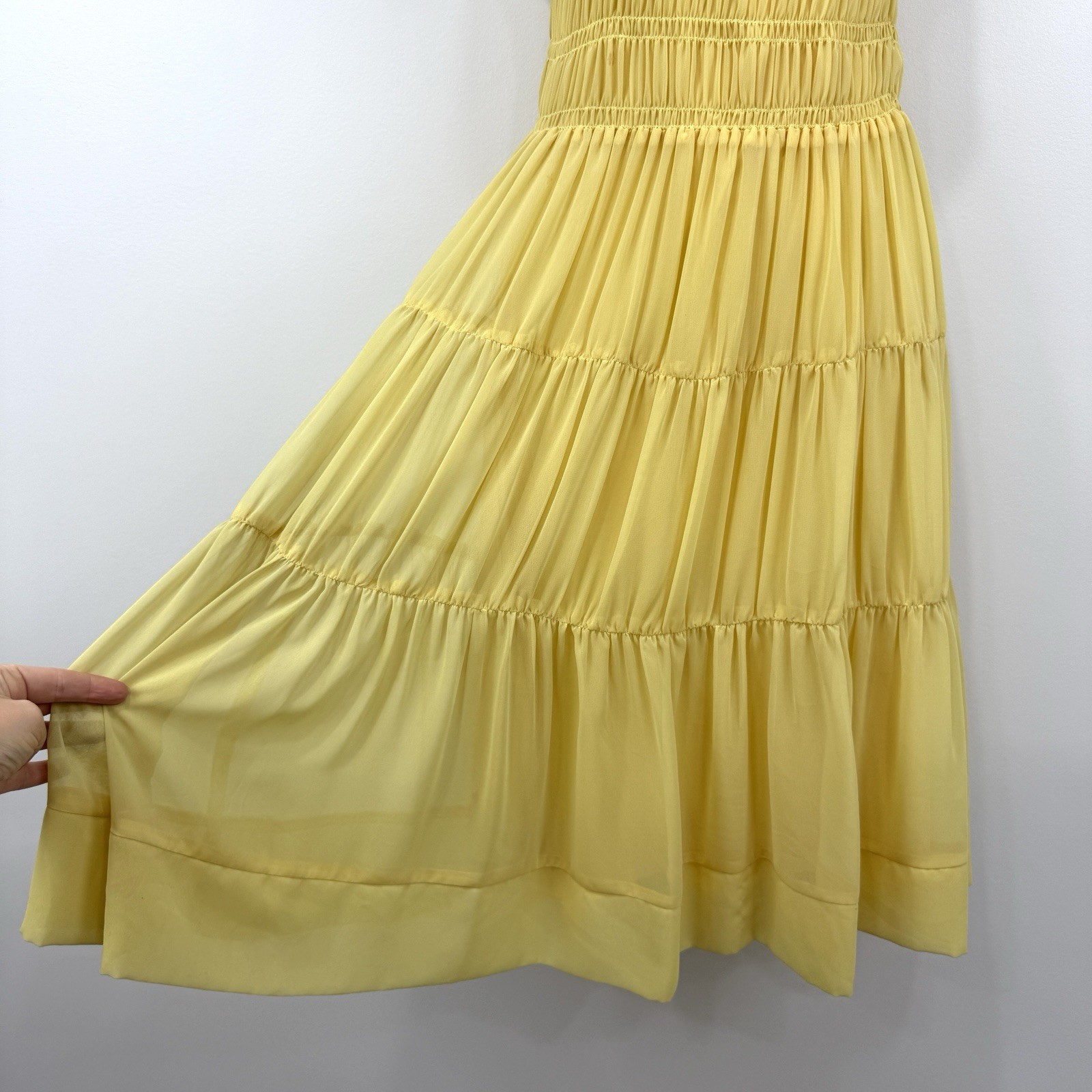 ABS Collection Dress 2 Yellow Milkmaid Coquette Babydoll Fairy Festival Gypsy