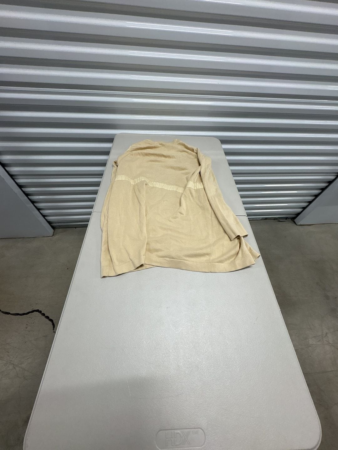 Calvin Klein Beige Dress With Large Gold Tone Buttons. Size SP.