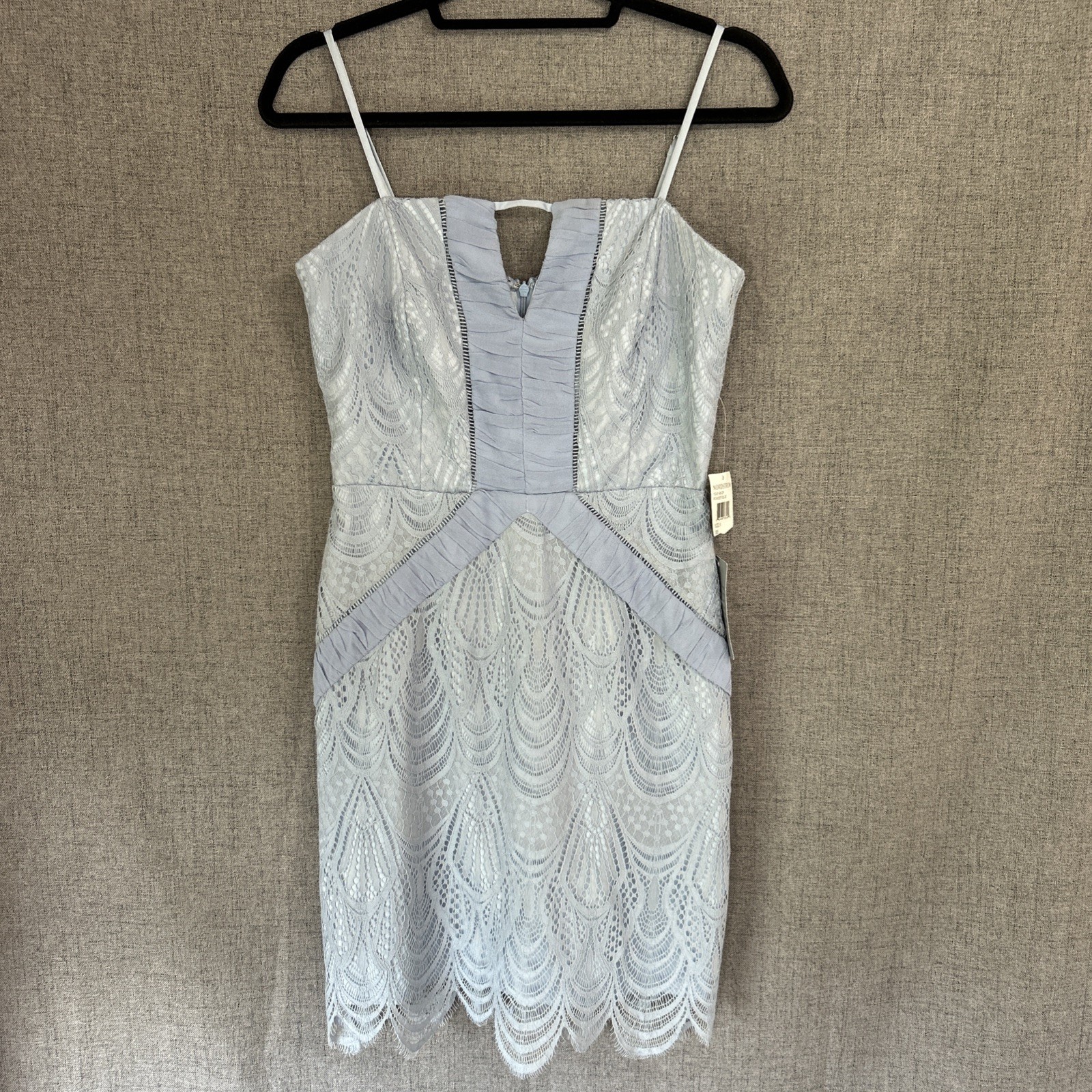 Nordstrum’s Harlyn Blue Lace Layered Dress Size Small Romantic Cocktail Elegant