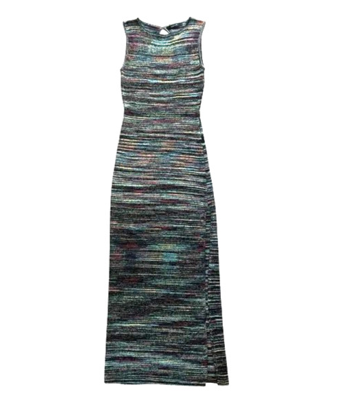 Vertigo Paris Stunning sweater BLACK Knit Maxi Dress Open Back Vertigo sz.XL New