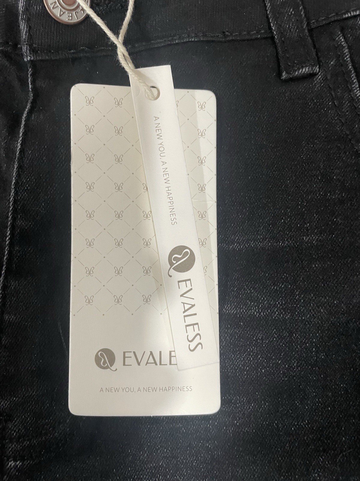 EVALESS Womens Baggy Jeans High Waist Straight Leg Wide Leg Stretchy Size 16