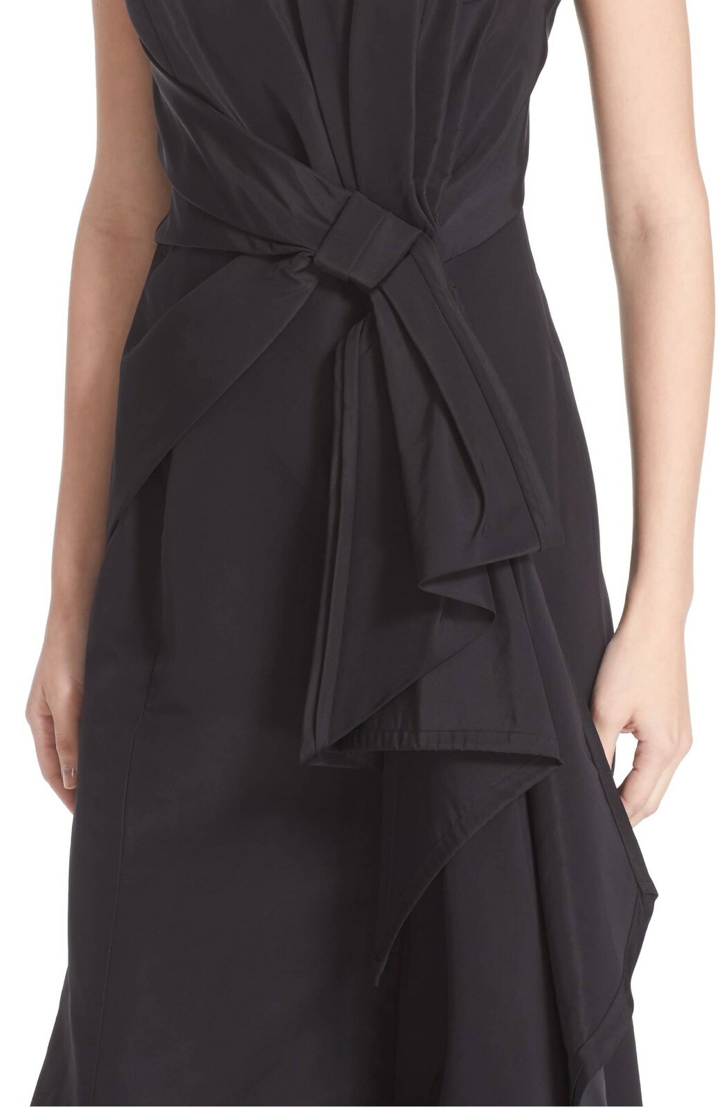CAROLINA HERRERA Black Lavish Bow Sweetheart Strapless Silk Faille Gown Dress 10