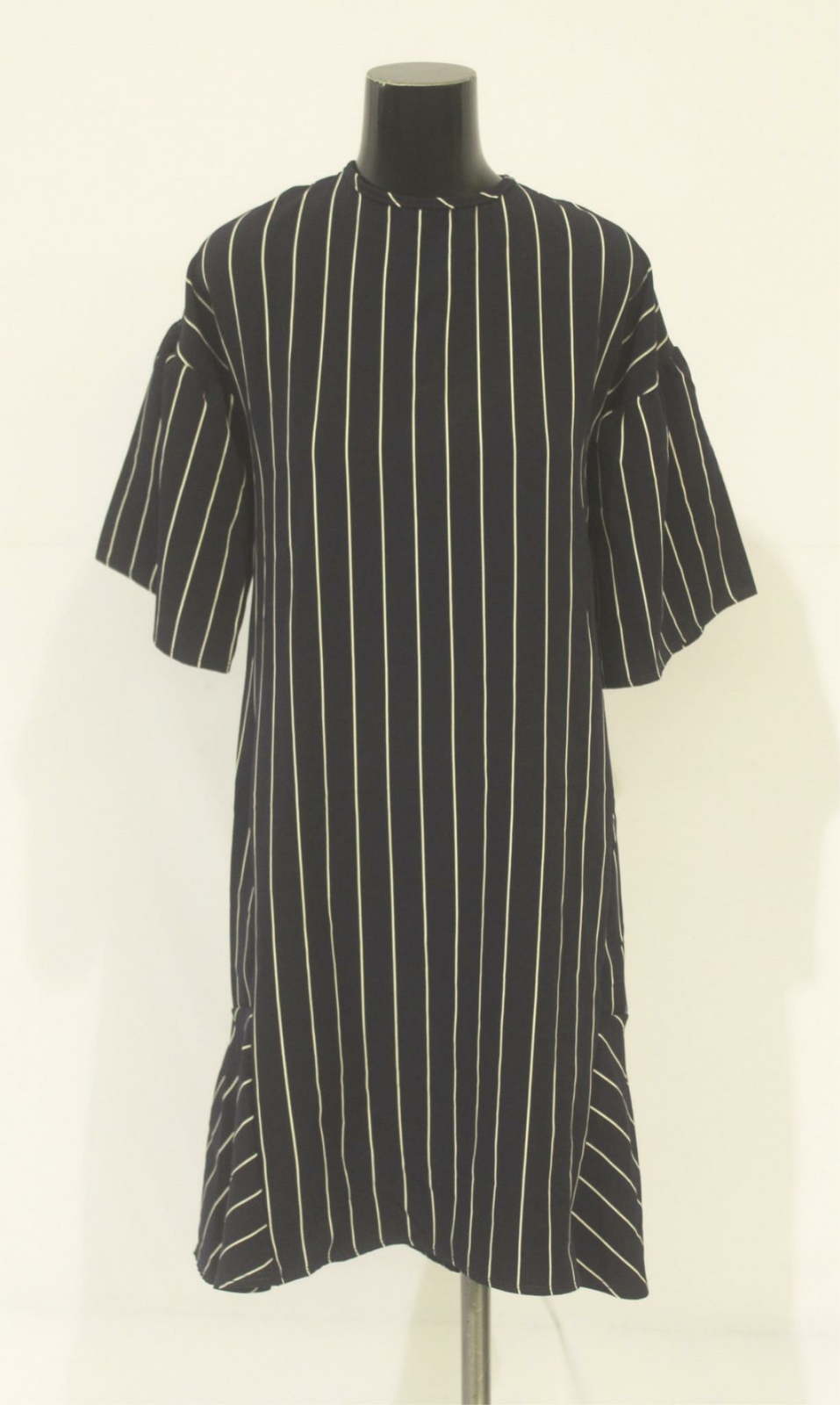 Maya’s Place Women’s Vertical Striped Tunic Dress JL3 Navy/White Size XS NWT