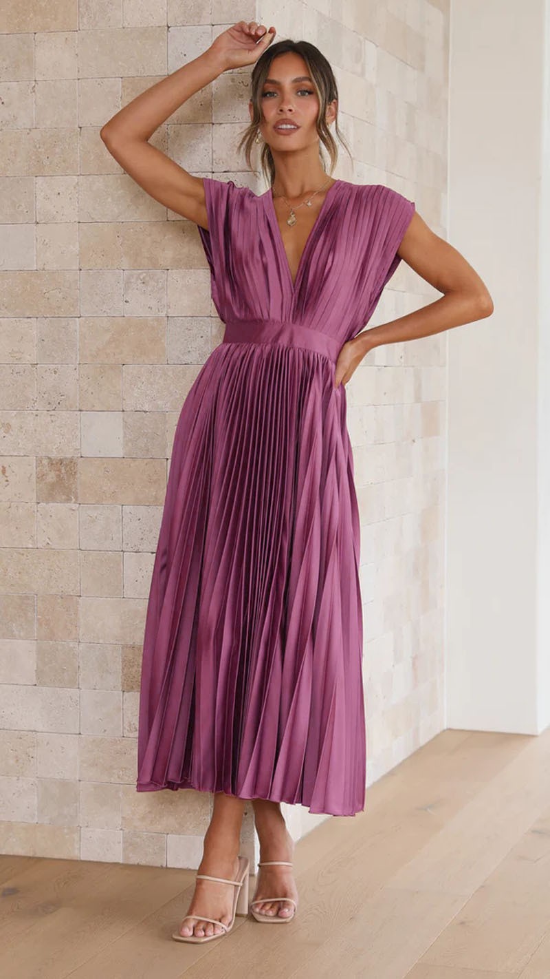 Summer V-neck Pleated Dress INS Fashion Casual Loose Zip Sleeveless Dresses