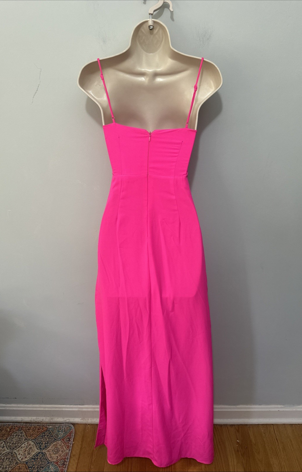 Superdown Dress Womens XS Pink Addison Maxi Indie Cocktail Formal Wedding Guest