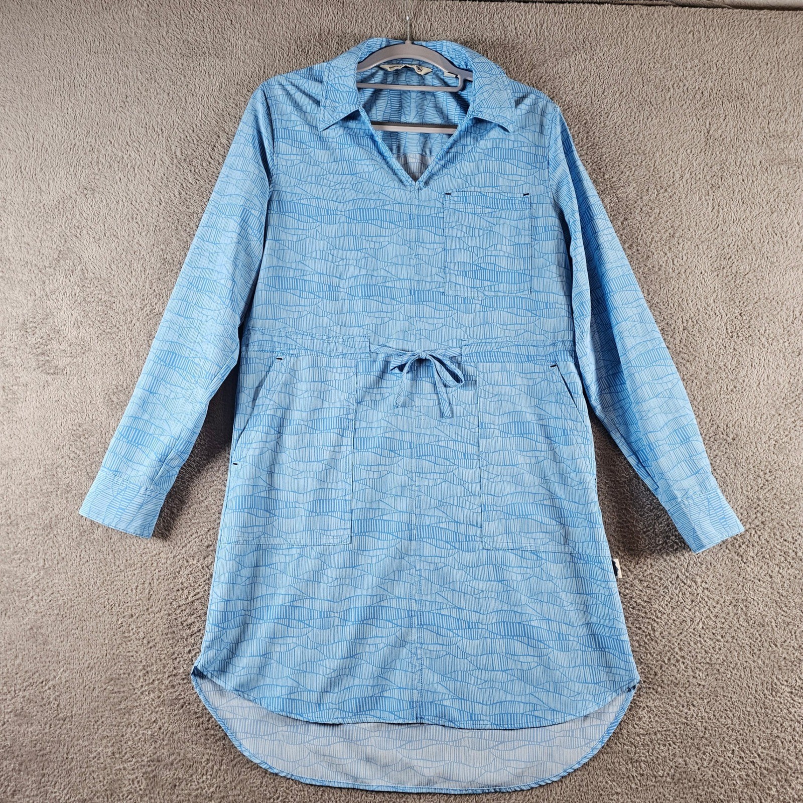 Shore to Summit Utility Dress Small Blue Hiking Outdoor Boating Roll Tab