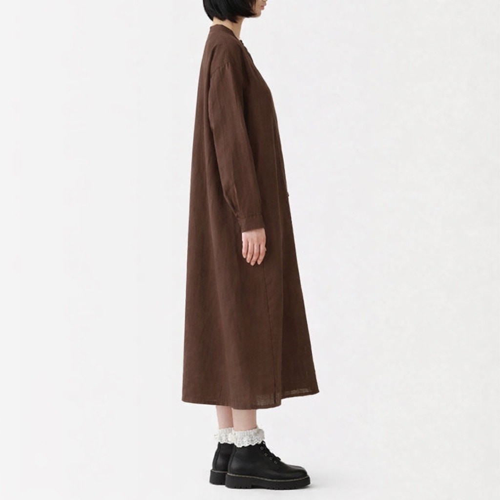 MSRP: $119 ✨ MUJI Cocoa Cotton Button-Up Shirt Dress Size S/M (first up to Plus✨