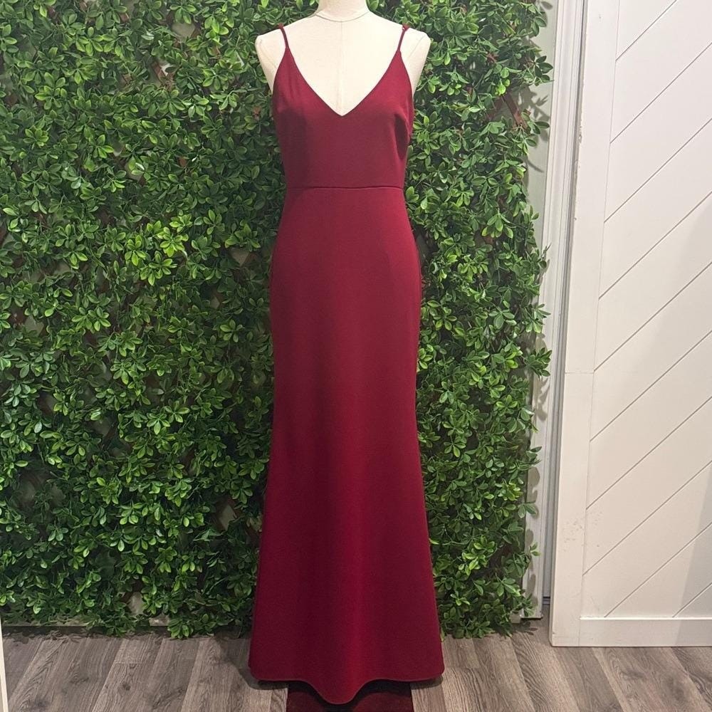 Infinite Glory Wine Red Dress