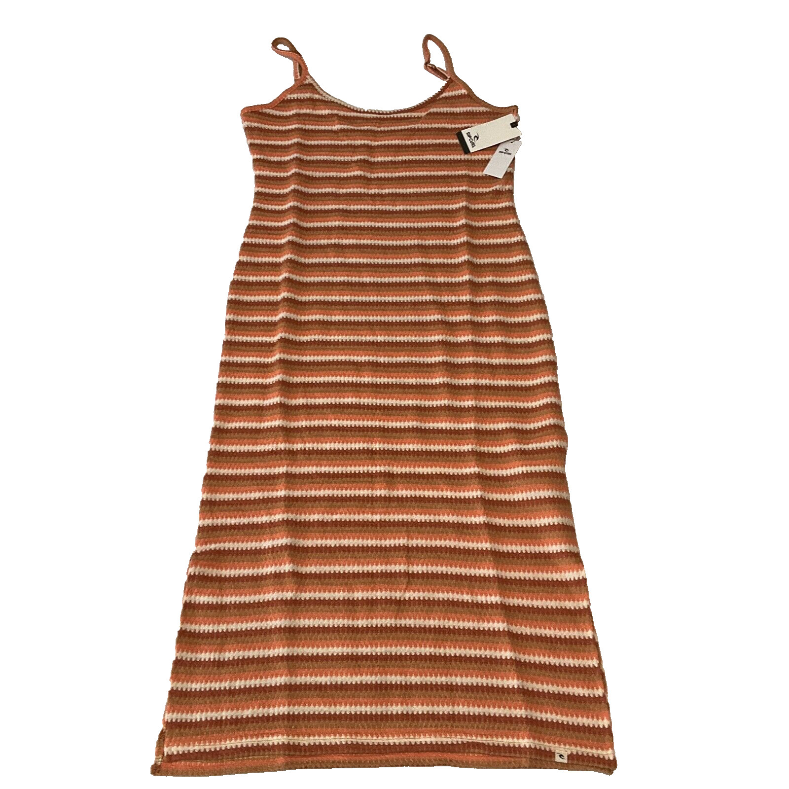 Rip Curl Bobbi Stripe Midi Dress Womens Size S Multicolor Tank Stretch