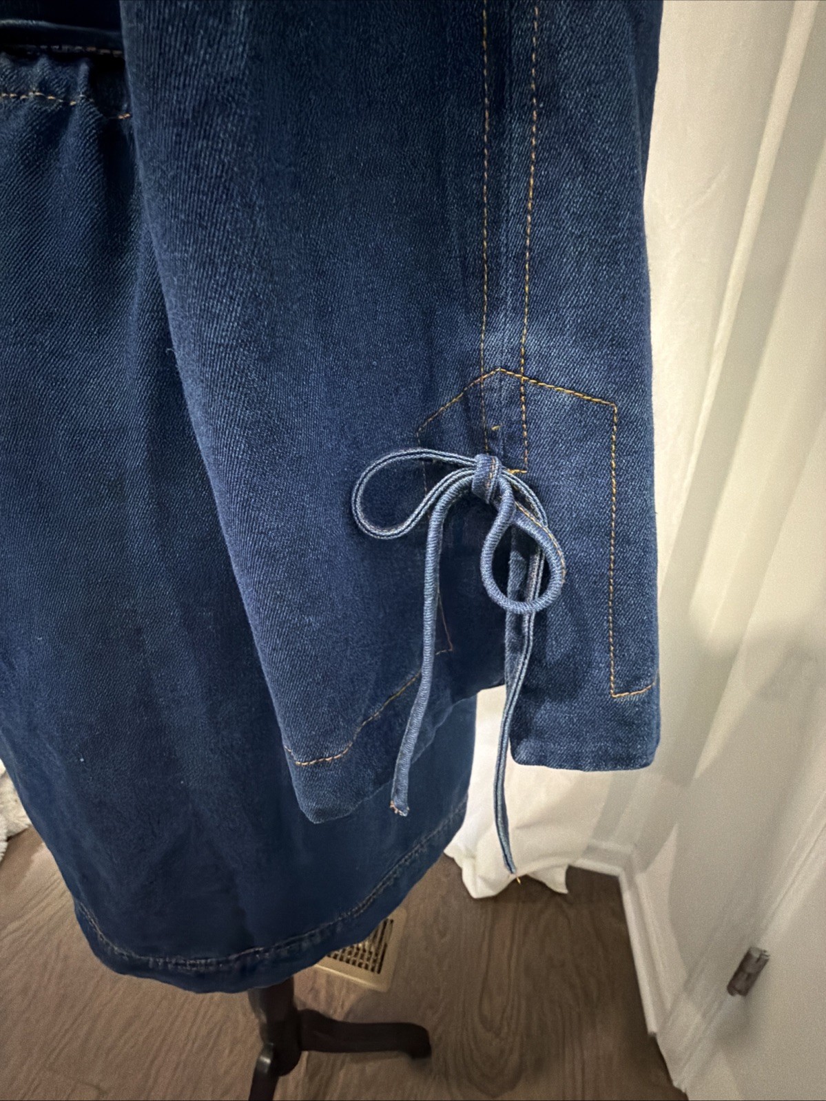 💥Entro🔥Denim Tunic Mini Baby Doll/Resort/City/Modern/Rodeo/Western~Sz~L/EUC💥