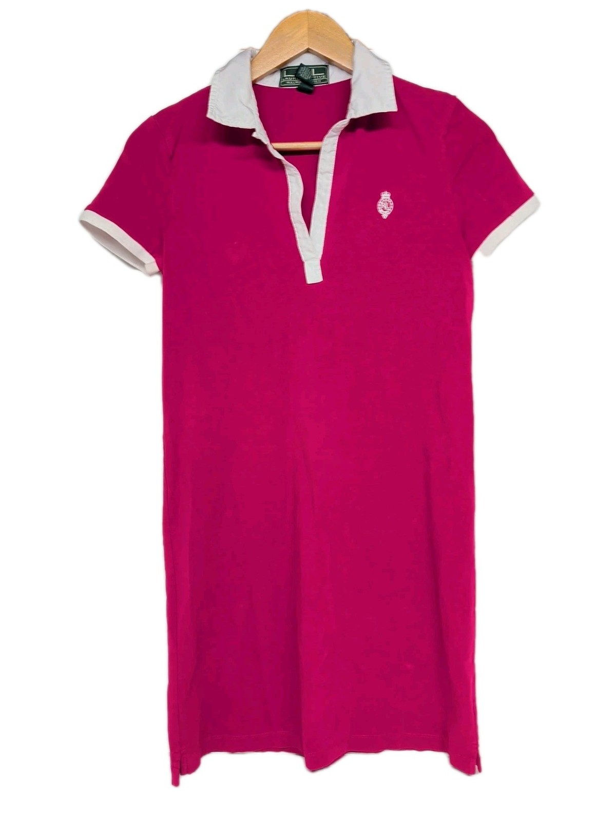 Lauren Ralph Lauren Active Pink Polo Dress Small Preppy Y2K Tennis Style Awesome