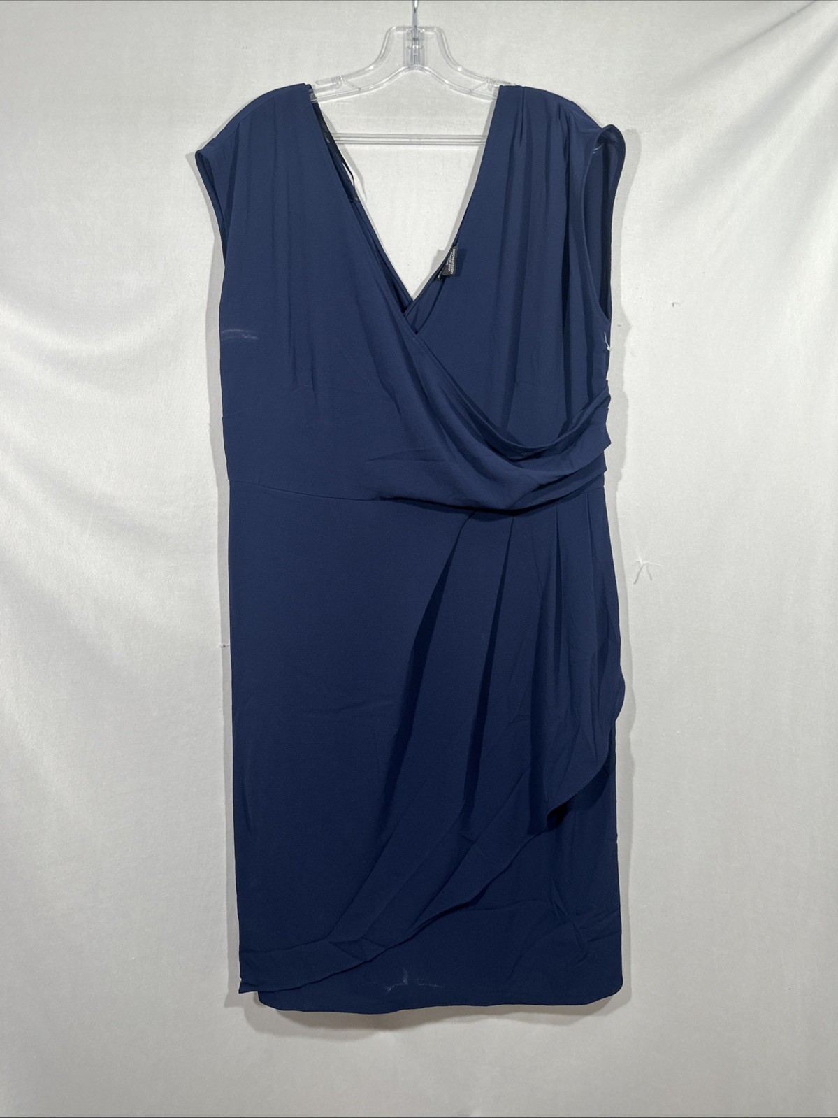 NEW City Chic [ PLUS 16 ] Classic Wrap Style Dress in Navy Blue #U1708