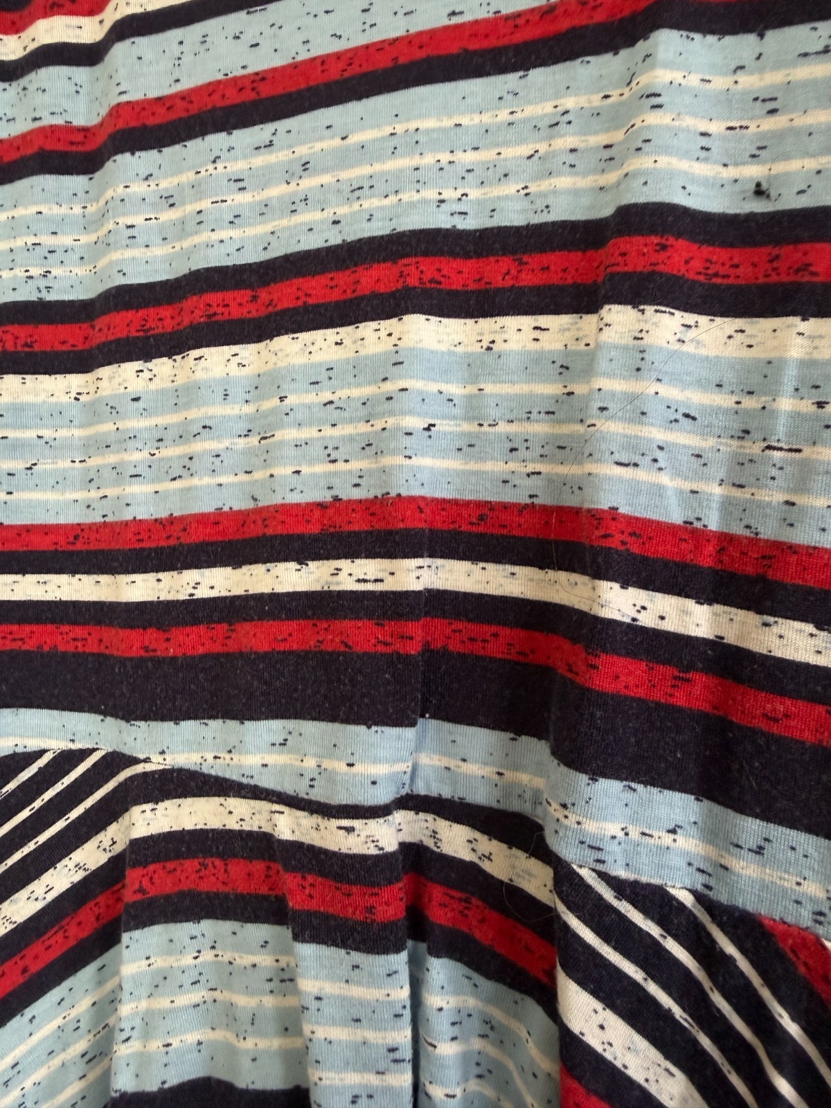 LuLaRoe Nicki Dress Pockets Tank Sleeveless Size S Red White Blue Stripe