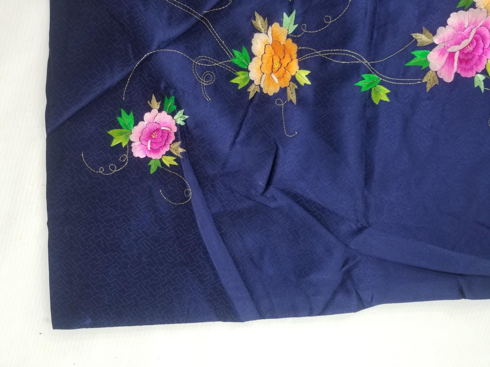 Vintage Traditional Korean Silk Brocade Embroidered Hanbok Jacket
