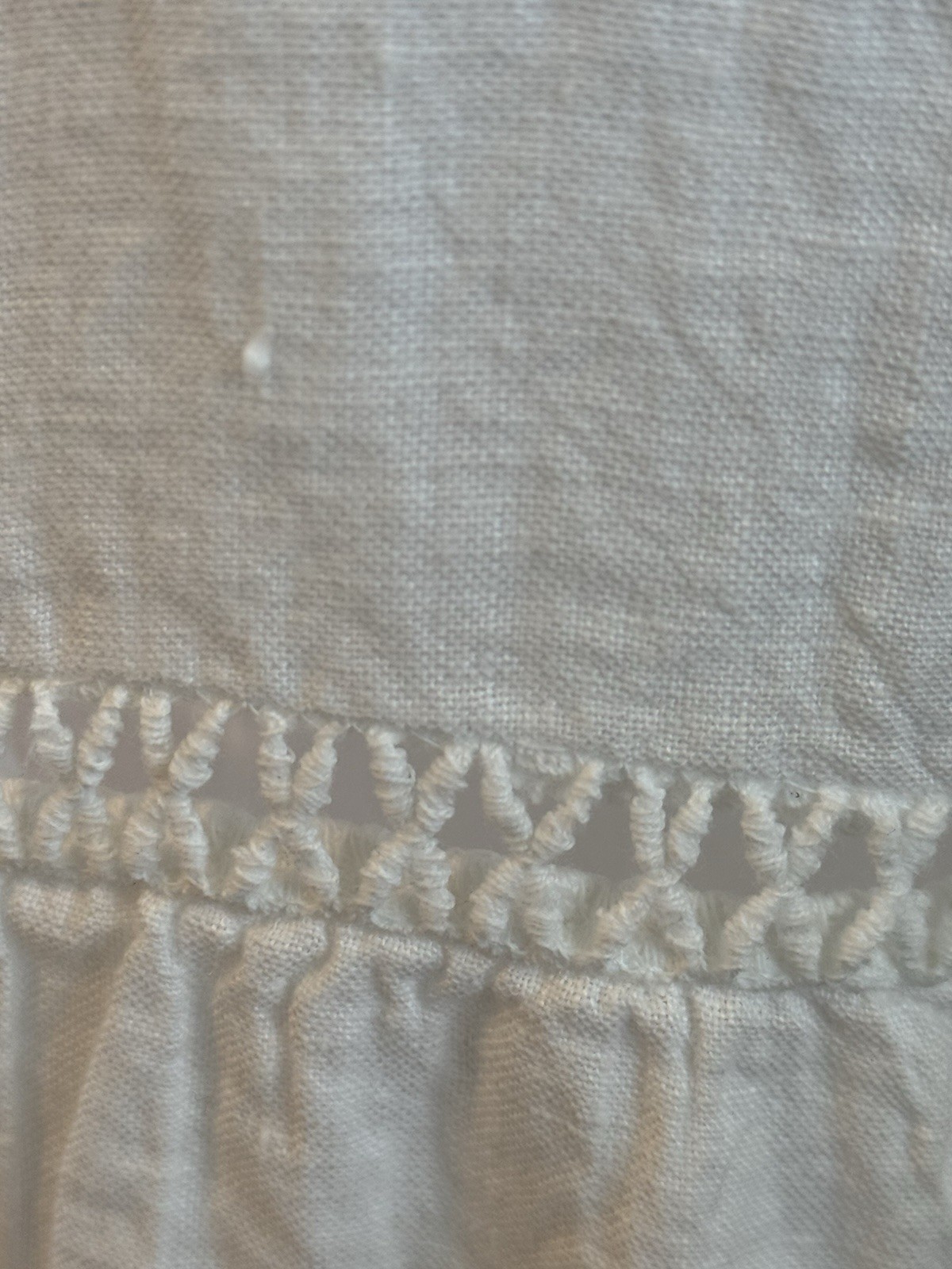Valentina Naldi Linen Crochet Trim Beach Pics Summer midi Dress sz from Italy