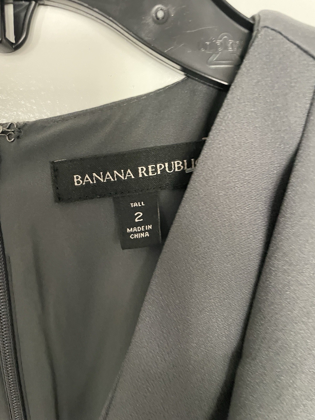 Banana Republic Gray Sleeveless Sheath Dress Size 2 Tall NWT