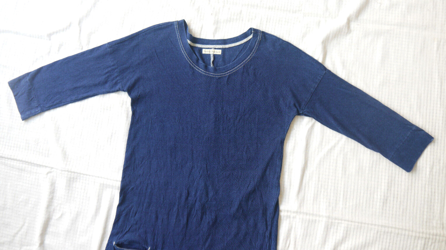 Journal Standard JS Work Indigo Blue 2 Pocket Dress Sz M Japan