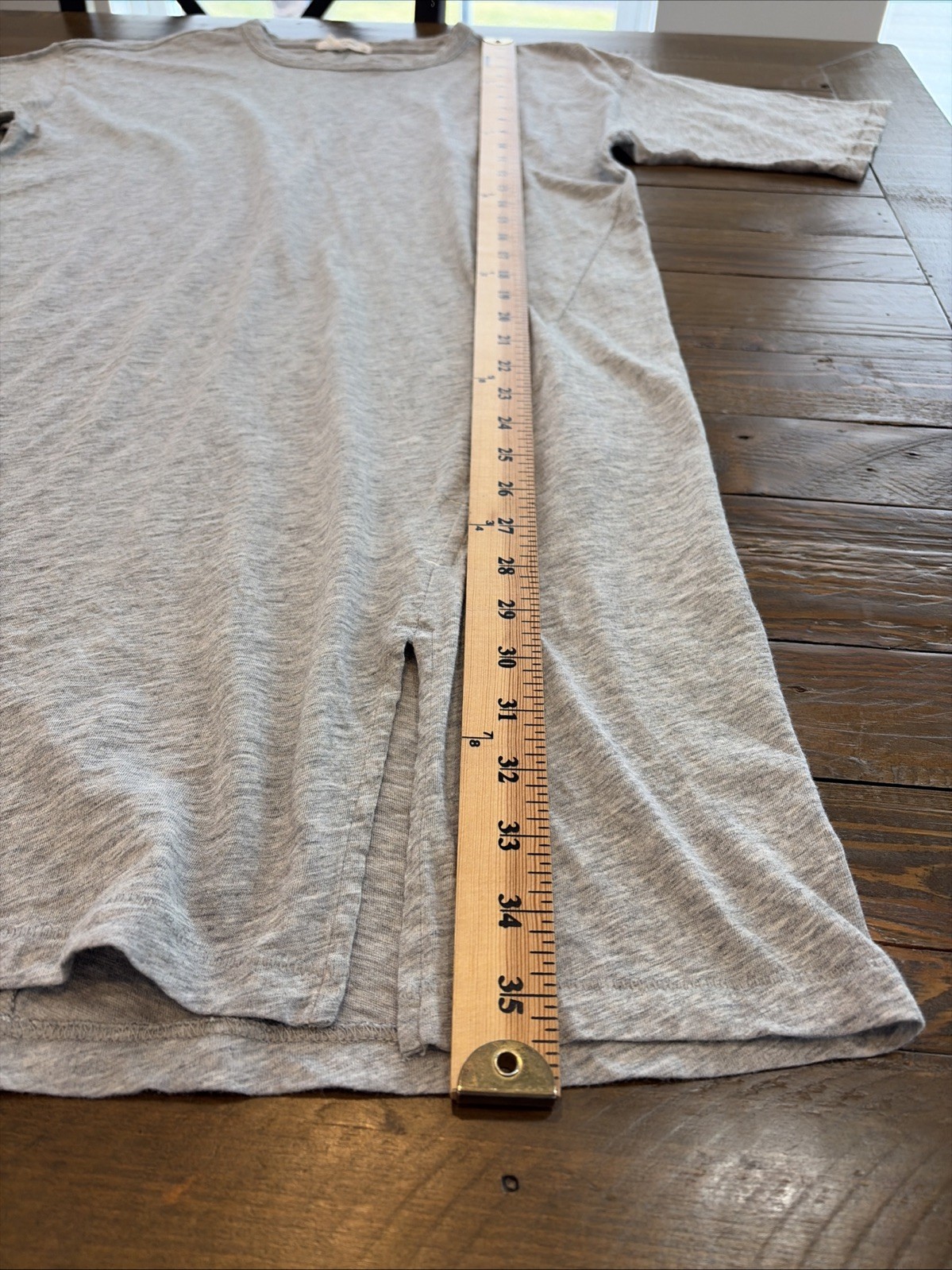 Rag & Bone Slub Dress Heather Grey S/P 100% Pima Cotton