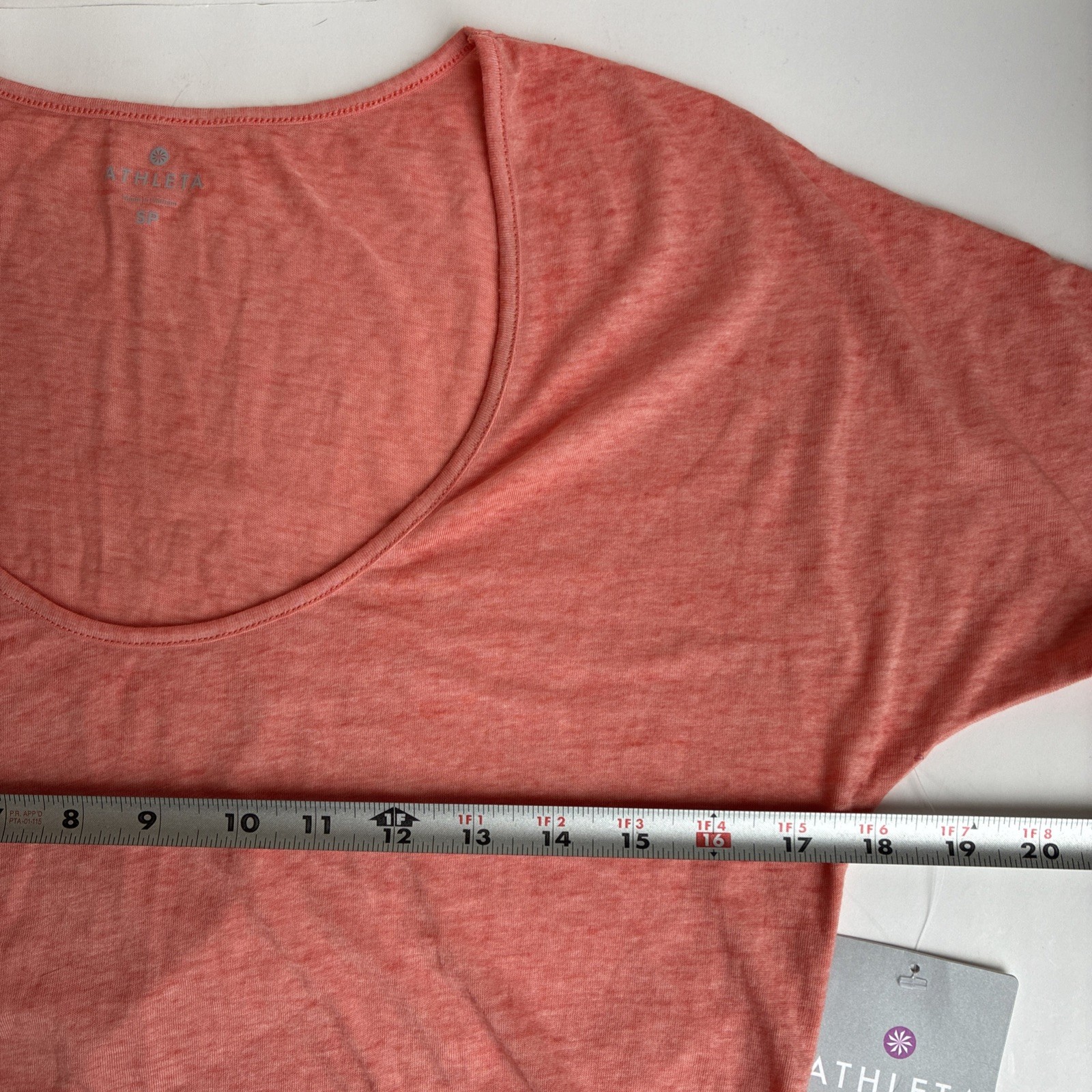 Athleta Captivate Dress Light Coral Sunset Size PS Petite Small NWT Knit Burnout