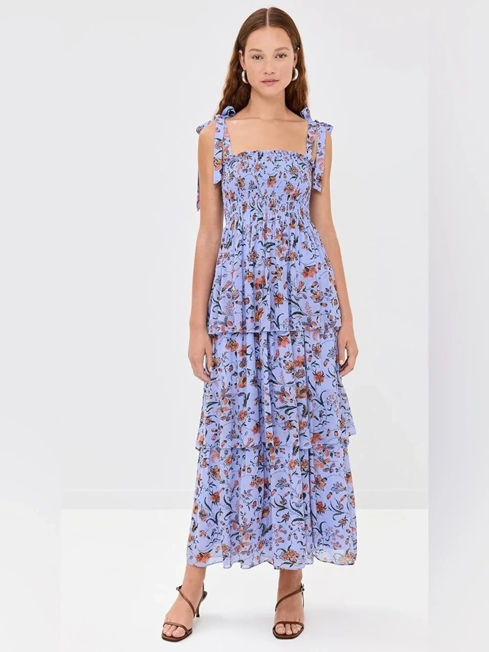 Hill House Home The Elise Nap Dress in Thistle Fleur Chintz (XXS)