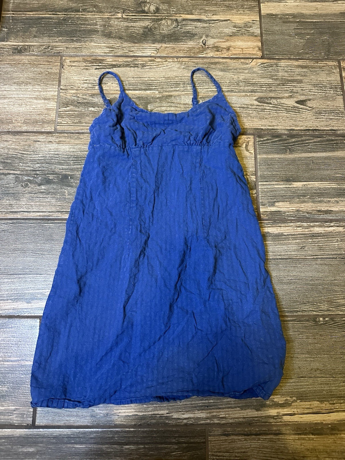Wild Fable Blue Solid Scoop Neck Strappy Sleeveless Mini Sundress Size XS