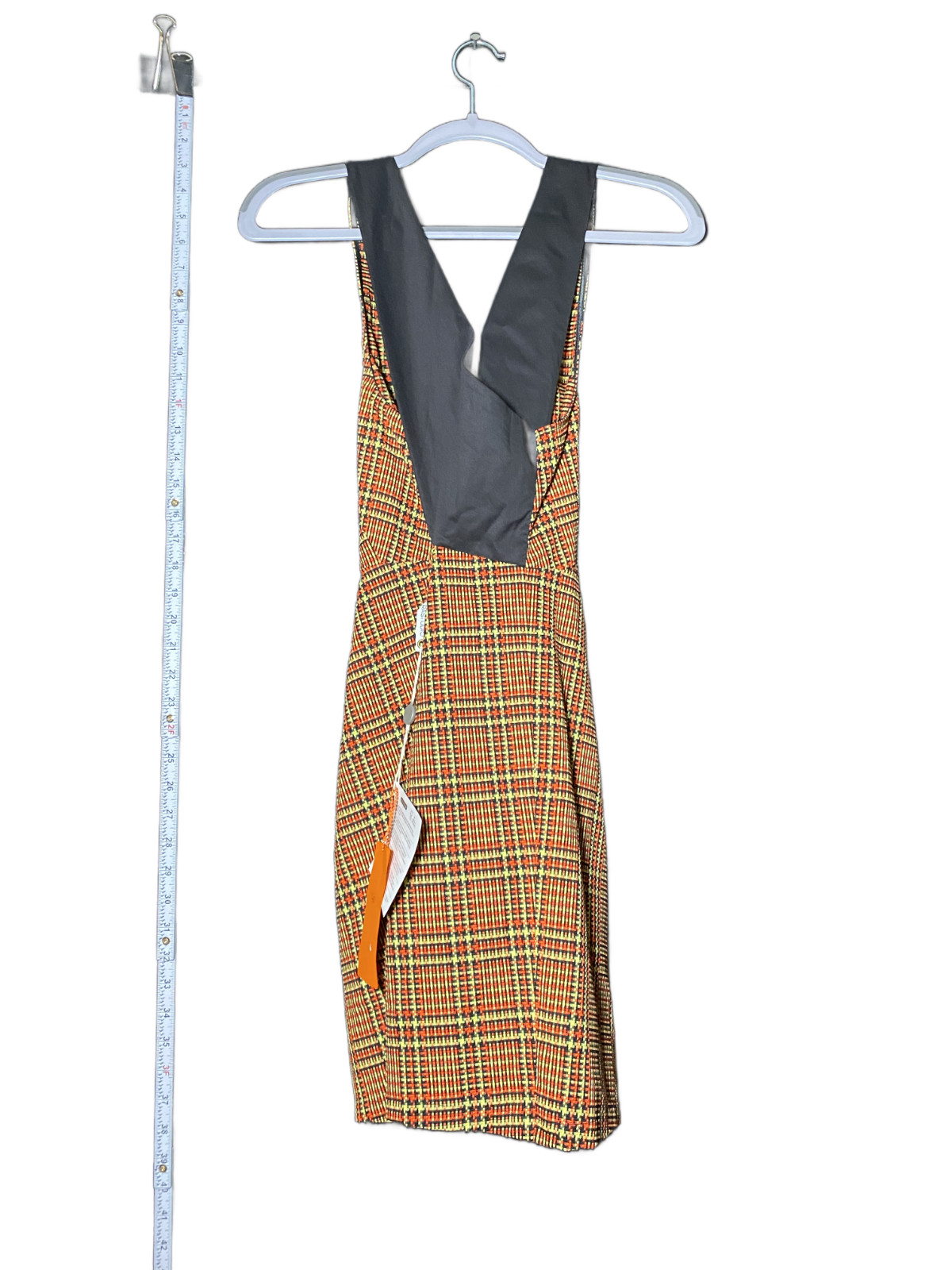 Pianurastudio Women’s Orange Sleeveless Cocktail Shift Dress Size 40 NWT
