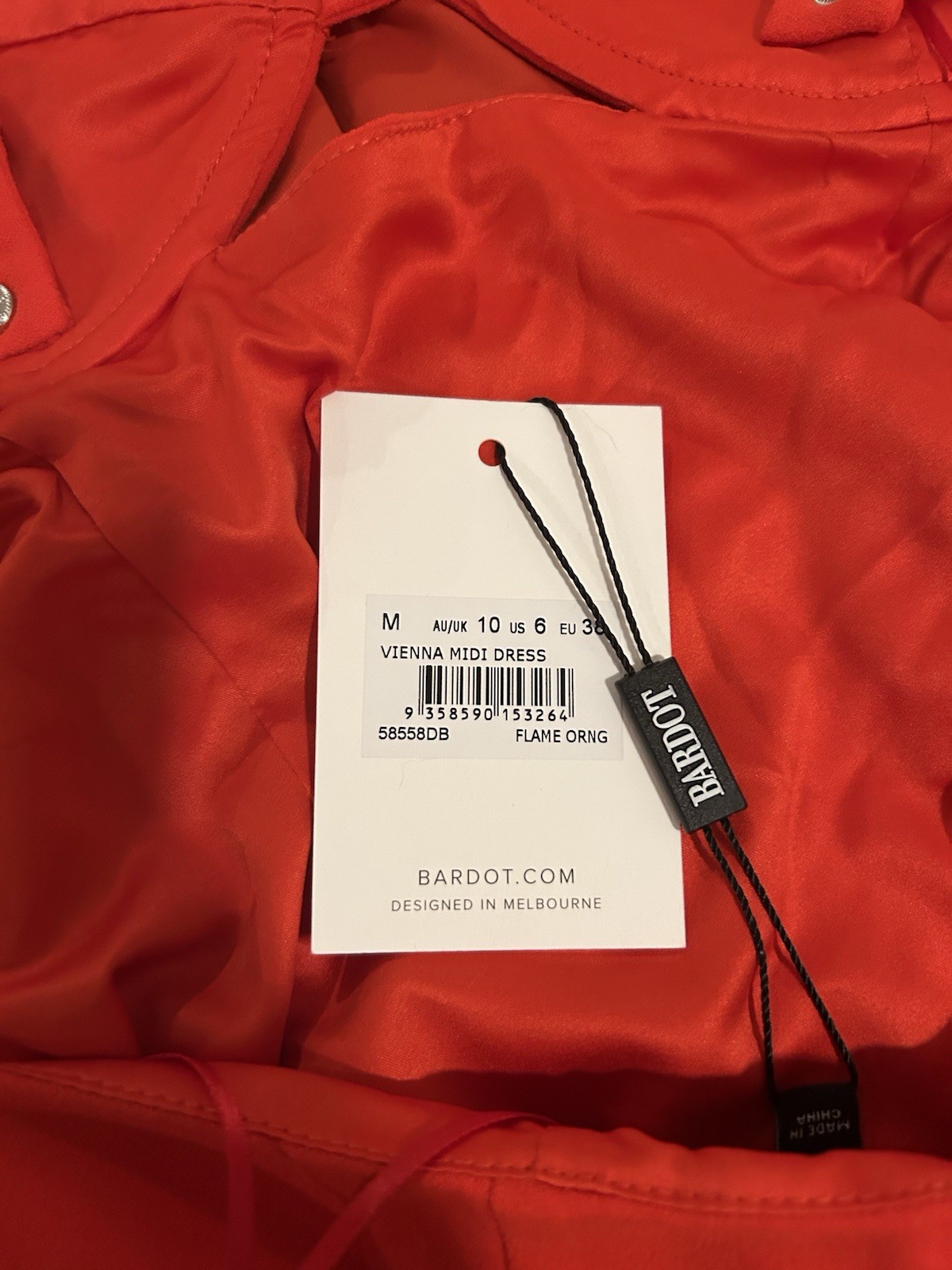 Bardot Vivienne Modi Size Med Red Mini Dress