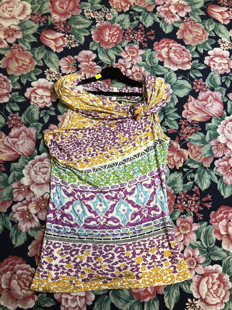 Women’s Dress Sleeveless Roberto Cavalli CLASS Vintage Multicolor Size USA 10