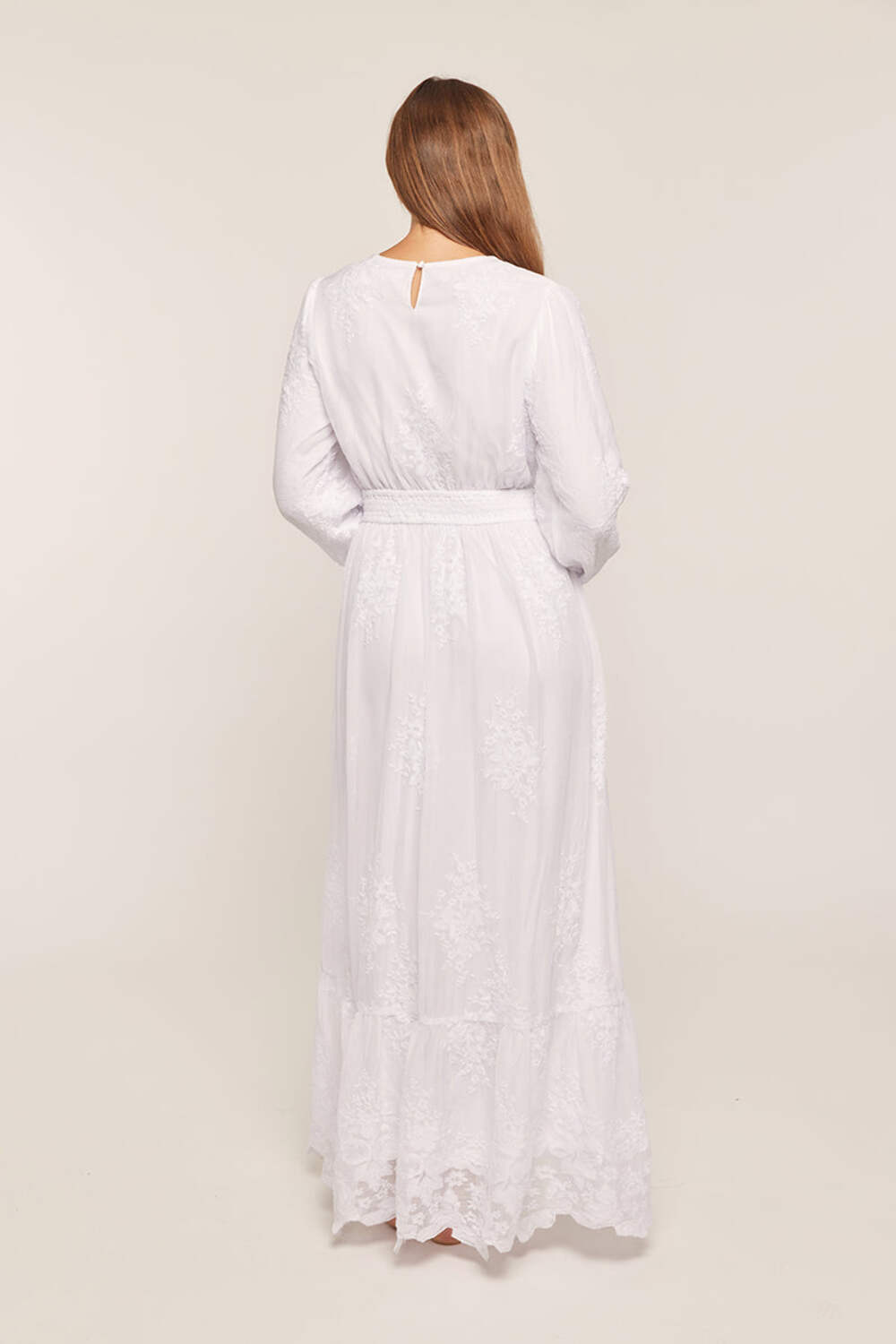 Sofia White Temple Dress / Simple Wedding Dress
