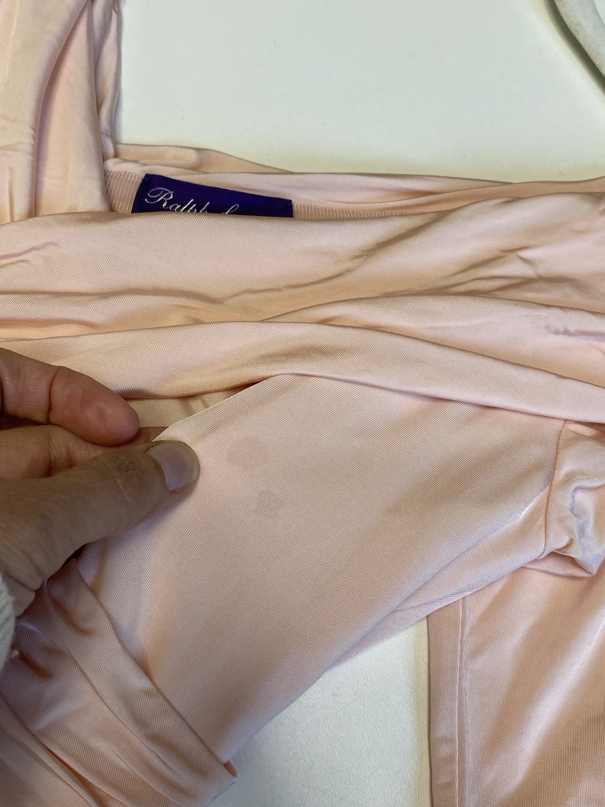 Ralph Lauren Collection Purple Label M Elegant Long Jersey Dress Pink $2990 MSRP