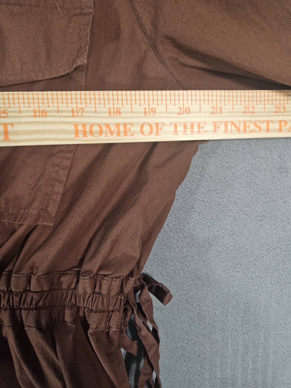 The Normal brand Avery Utility Dress Espresso XL Button Down Collared Boho