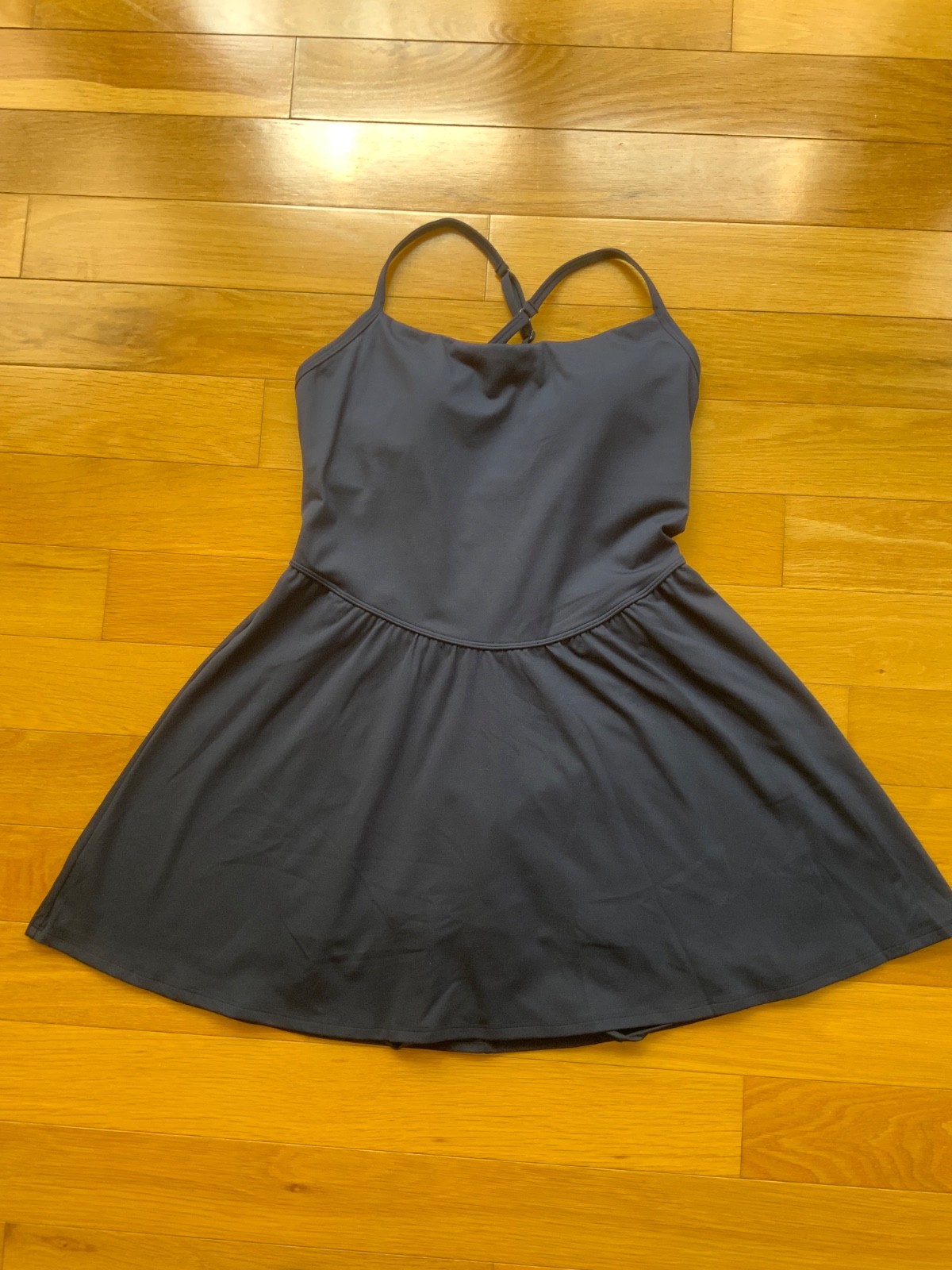 Hollister Gilly Hicks Active Dress w built-in shorts NAVY LARGE NWT