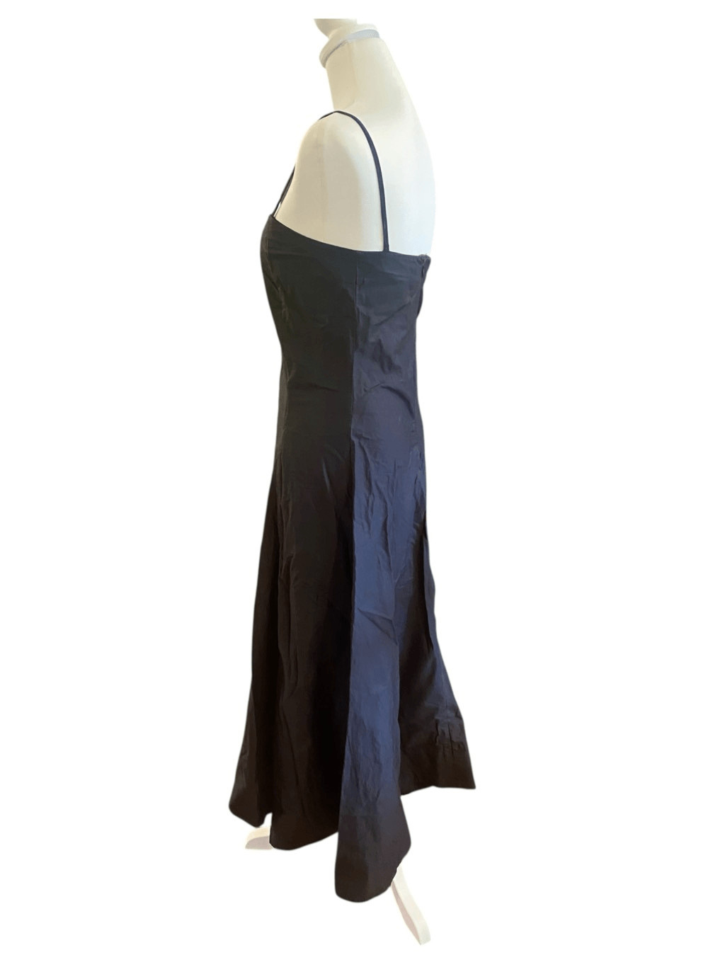 3.1 Phillip Lim Spaghetti Strap Midi Black Dress with Pockets Size 8 MSRP: $650