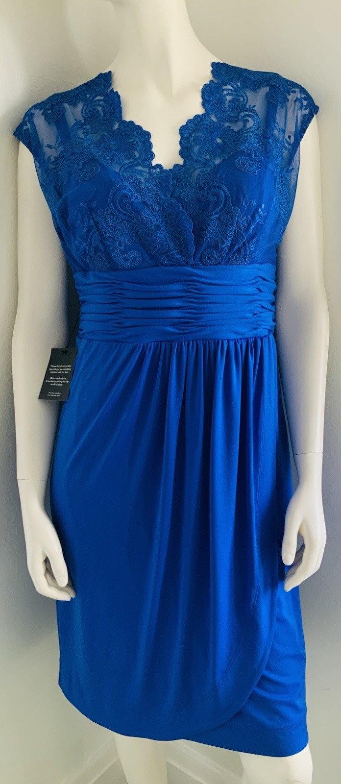 BNWT ALEXON China Blue Occasion Mother of the Bride Races Dress Size 14 Free P&P