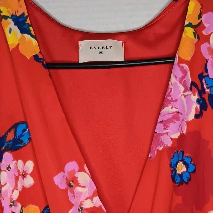 Anthropologie Everly Mini Dress L Sheer Floral Fairy Coquette Resortwear USA