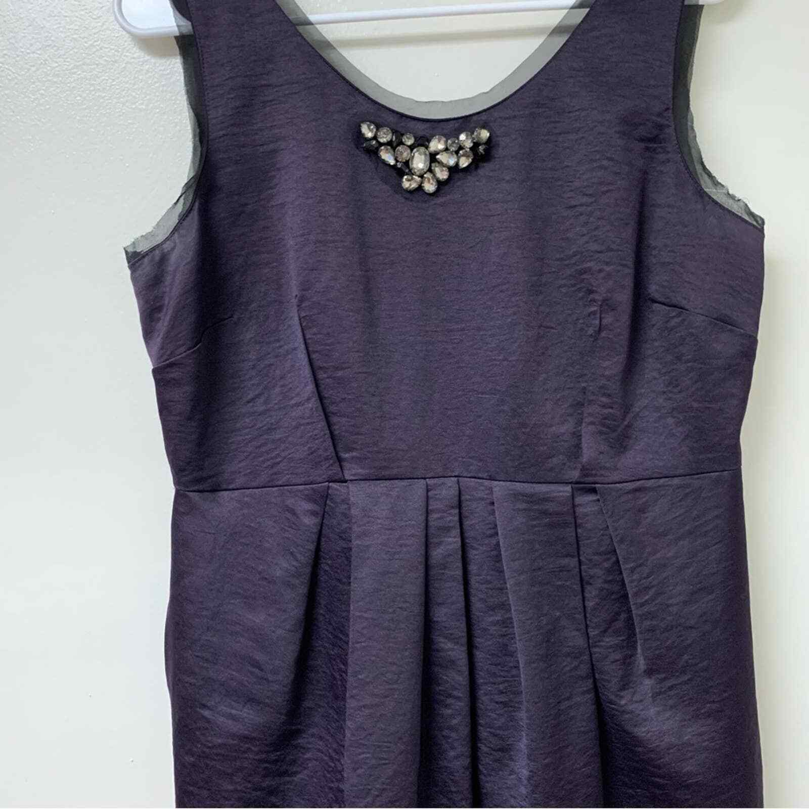 Simply Vera Vera Wang Purple Sheath Cocktail Dress Size 10