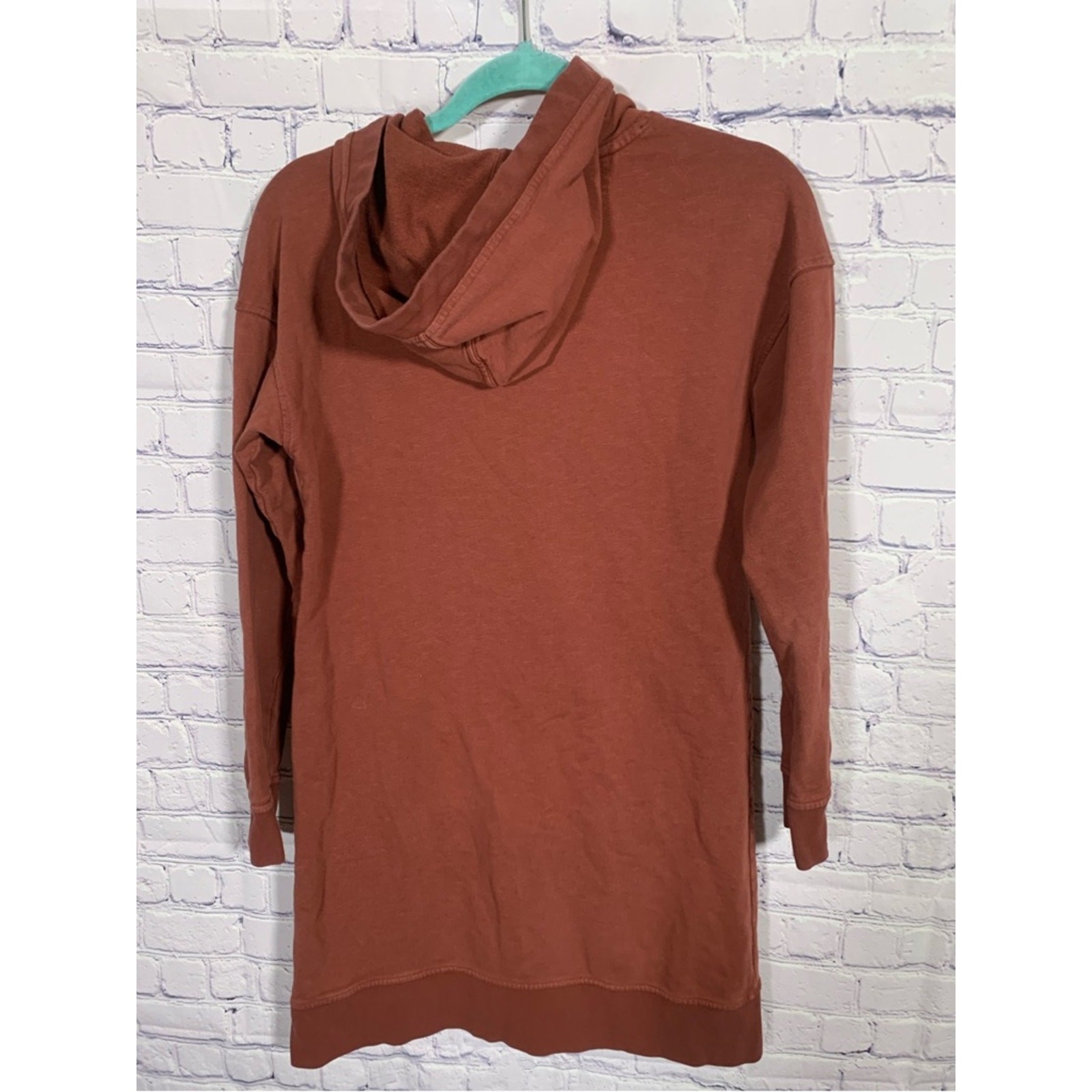 Toad & Co Womens Follow Through Hooded Dress in Manzanita Sz S Organic Casual